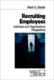 Recruiting employees by Alison E. Barber