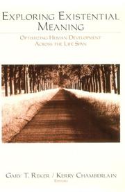 Cover of: Exploring Existential Meaning: Optimizing Human Development Across the Life Span