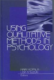 Cover of: Using qualitative methods in psychology