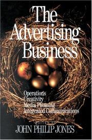Cover of: The Advertising Business: Operations, Creativity, Media Planning, Integrated Communications