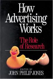 Cover of: How advertising works: the role of research