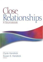 Cover of: Close relationships | 