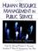 Cover of: Human Resource Management in Public Service