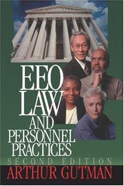 Cover of: EEO Law and Personnel Practices | Arthur Gutman