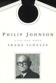 Cover of: Philip Johnson by Schulze, Franz