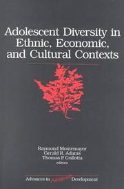 Cover of: Adolescent Diversity in Ethnic, Economic, and Cultural Contexts (Advances in Adolescent Development) by 
