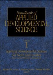 Cover of: Handbook of Applied Developmental Science by 