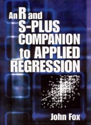 Cover of: An R and S Plus Companion to Applied Regression