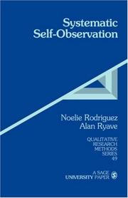 Cover of: Systematic Self-Observation (Qualitative Research Methods)