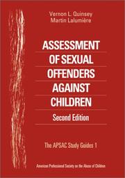 Cover of: Assessment of Sexual Offenders Against Children (Apsac Study Guides)