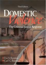 Cover of: Domestic Violence by Eve S. (Schlesinger) Buzawa, Carl G. Buzawa