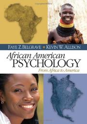 African American psychology by Faye Z. Belgrave, Kevin W. Allison