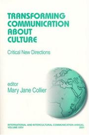 Cover of: Transforming communication about culture: critical new directions