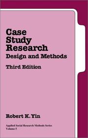 Cover of: Case Study Research by Robert K. Yin