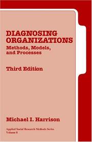 Cover of: Diagnosing Organizations: Methods, Models, and Processes (Applied Social Research Methods)
