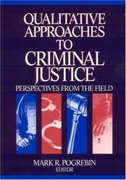 Cover of: Qualitative approaches to criminal justice: perspectives from the field