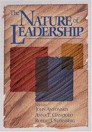 Cover of: The Nature of Leadership