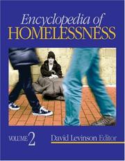 Cover of: Encyclopedia of homelessness