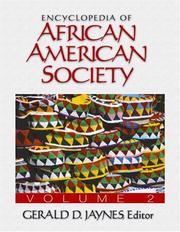Cover of: Encyclopedia of African American Society by Gerald D. Jaynes