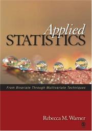 Cover of: Applied Statistics: From Bivariate Through Multivariate Techniques