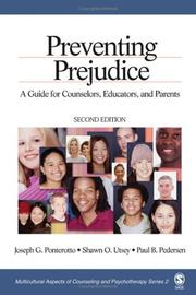 Cover of: Preventing prejudice: a guide for counselors, educators, and parents