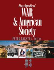 Cover of: Encyclopedia of war and American society