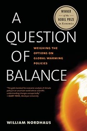 Cover of: Question of Balance by William D. Nordhaus