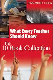 Cover of: What Every Teacher Should Know by Donna E. Walker Tileston