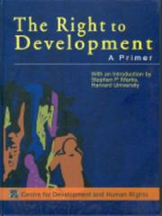 Cover of: The right to development: a primer