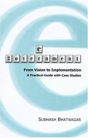 Cover of: E-government: From Vision To Implementation : A Practical Guide With Case Studies