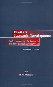 Cover of: Performance and Problems in the Post-Liberalization Period (Kerala's Economic Development) (Kerala's Economic Development) by B. A. Prakash