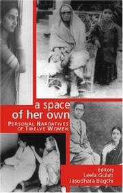 Cover of: A Space of Her Own: Personal Narratives of Twelve Women