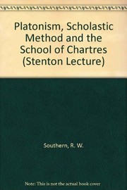 Cover of: Platonism, scholastic method, and the School of Chartres