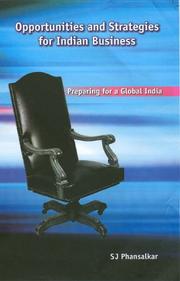 Cover of: Opportunities and Strategies for Indian Business: Preparing for A Global India (Response Books)
