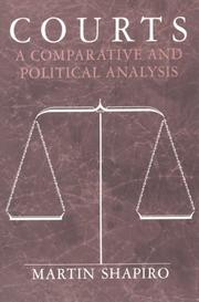 Cover of: Courts: A Comparative and Political Analysis