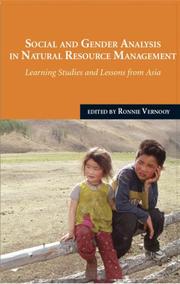 Cover of: Social and gender analysis in natural resource management | 