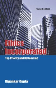 Cover of: Ethics Incorporated by Dipankar Gupta