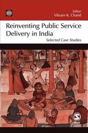 Cover of: Reinventing Public Service Delivery in India by Vikram Chand