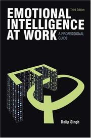 Cover of: Emotional Intelligence at Work by Singh, Dalip