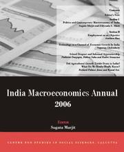 Cover of: India Macroeconomics Annual 2006