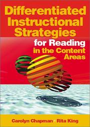 Cover of: Differentiated Instructional Strategies for Reading in the Content Areas