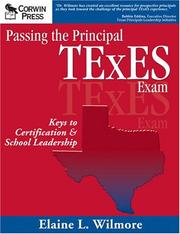 Cover of: Passing the Principal TExES Exam by Elaine L. Wilmore