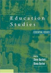 Cover of: Educational studies: essential issues
