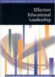 Cover of: Effective Educational Leadership (Published in association with The Open University) by 