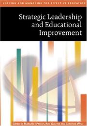 Cover of: Strategic Leadership and Educational Improvement (Published in association with The Open University)