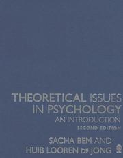 Theoretical issues in psychology by Sacha Bem