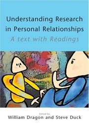 Cover of: Understanding Research in Personal Relationships: A Text With Readings