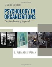 Cover of: Psychology in Organizations by S. Alexander Haslam