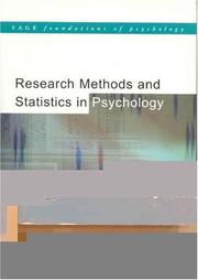 Cover of: Research methods and statistics in psychology