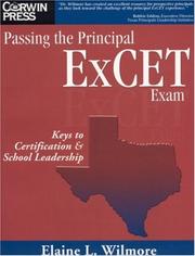 Cover of: Passing the Principal ExCET Exam by Elaine L. Wilmore